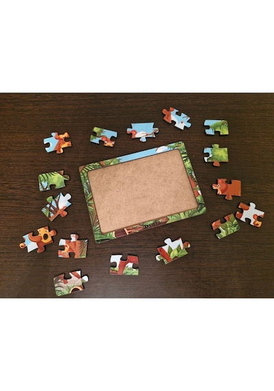 Ayılar Ve Arılar 16 Parça Eğitici Öğretici Ahşap Çocuk Puzzle & Yapboz Bebek Çocuk Oyuncak