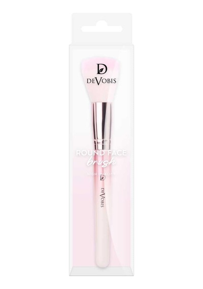 Devobis Round Face Brush - Yuvarlak Başlı Pudra, Fondöten Ve Bronzer Fırçası Çok Renkli