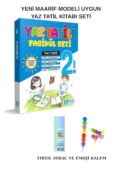 Giriş 2'den 3'e Hazırlık 7 Li Fasikül Seti 2027 Maarif Modeli Tırtıl A+emoji Kalem Hediyeli