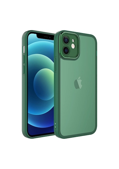 Kilifone - Apple Uyumlu iPhone 11 - Kılıf Sert Kamera Korumalı Post Kapak - Koyu Yeşil