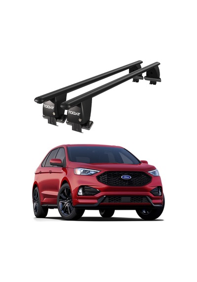 Royal Ford Edge 2016 Ve Sonrası Uyumlu Siyah Ara Atkı Port Bagaj Tavan Barı
