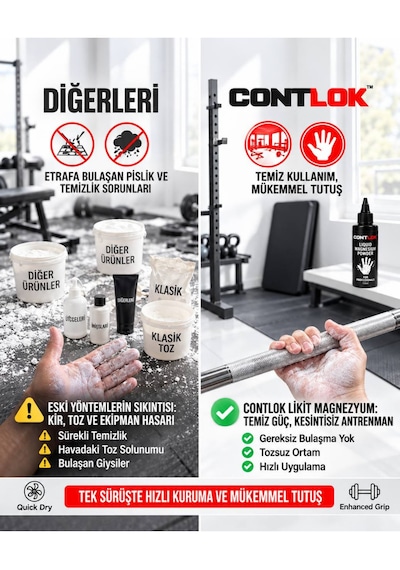 Likit Magnezyum Tozu - Elite Series Liquid Chalk - Calisthenics, Crossfit, Powerlift, Arm Wrestling, Fitness, Pole Sport