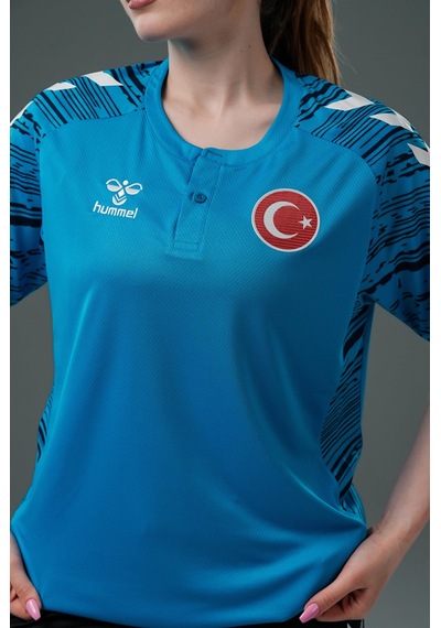 Hummel Milli Takım Line Kamp Tişört Turkuaz