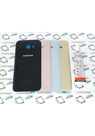 Samsung Uyumlu Galaxy A7 2017 A720 Arka Pil Kapağı + B-7000 Yapıştırı.