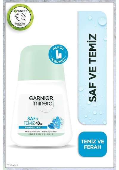 Mineral Saf&temiz Arındırıcı Etki Roll-on Deodorant