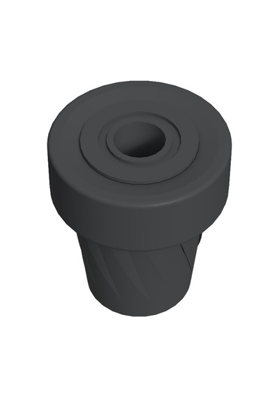 Cateksss Baston Lastiği Kanedyen Koltuk Değneği Lastiği 19 Mm Antrasit Gri - Yürüme Aparatı & Bastonlar - 36 Lı Paket