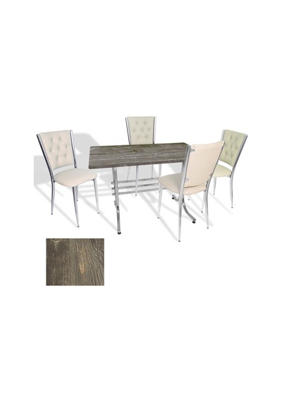 Japon - Kapitoneli Masa Takımı - 70x120 Werzalit, Wermodin Ve Allzalit Tabla - Old Pine - Krem Çok Renkli Japon - Kapitoneli Masa Takımı - 70x120 Werzalit, Wermodin Ve Allzalit Tabla - Old Pine - Krem Çok Renkli