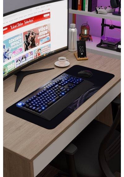 Wednesday V4 70x30 Xl Gaming Kauçuk Kaymaz Taban Mouse Pad Fare Altlığı