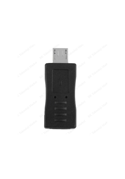 Micro Usb Erkek To Mini Usb Dişi Veri Şarj Çevirici Adaptör