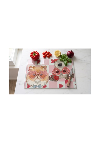 Cam Kesme Tahtası Temperli Uv Baskılı Kaymaz Ayaklı - 25x35 Cm En Çok Tercih Edilen Boyut İle Cam Kesme Ve Servis Tahtası Çok Renkli - 928940364 Çok Renkli