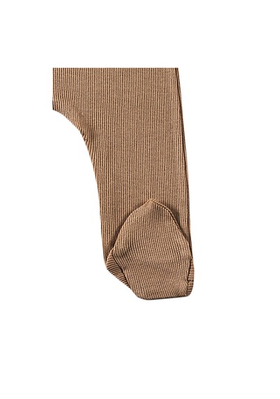 Tinylamb Milky Chocolate Bebek Tulum Takımı 2 Parça Unisex Organik Pamuk Yenidoğan Hediye Seti Kahverengi-krem