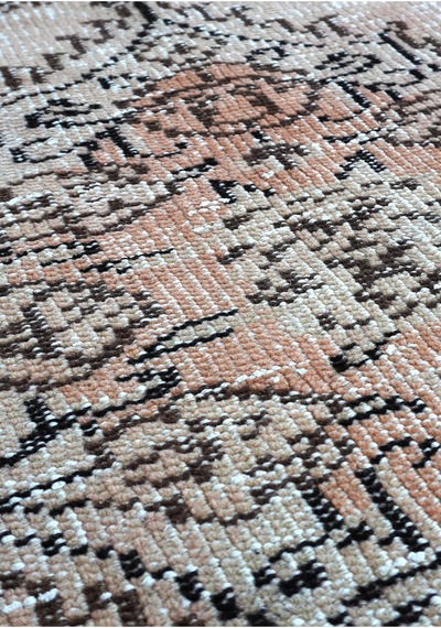 Modern Bohem Stil Vintage Halı Özel Tasarım Koleksiyonu Bej