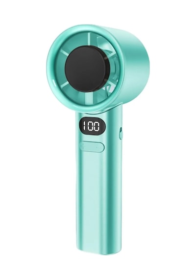 Şarjlı El Fanı Led Göstergeli Mini Klima Serinletici Vantilatör