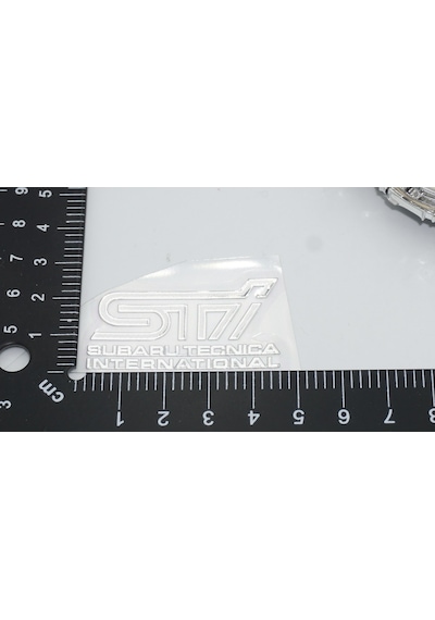 Subaru Sti Tecnica İnternational Alüminyum Torpido Ayna Sticker