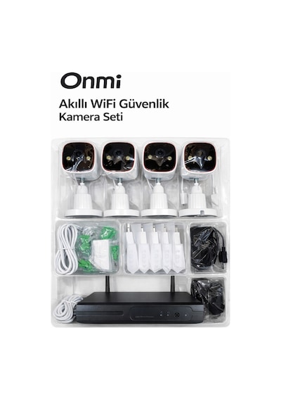Omni Bs420 4 Kanal Nvr + 3mp 4 Kamera Full Color Mik. Wifi Set 11.03.01.002300