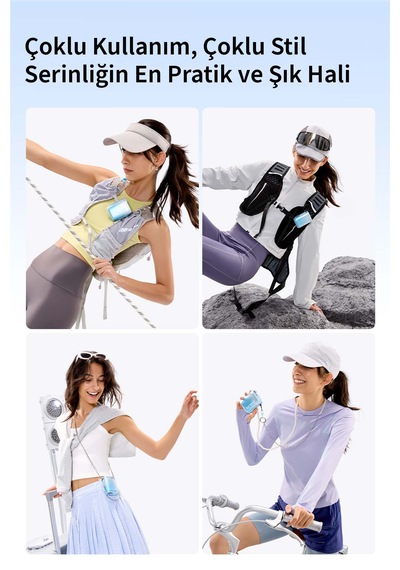 Jisulife Neckfan Life 5 Boyun Fanı & El Fanı & Bel Fanı 5000 Mah