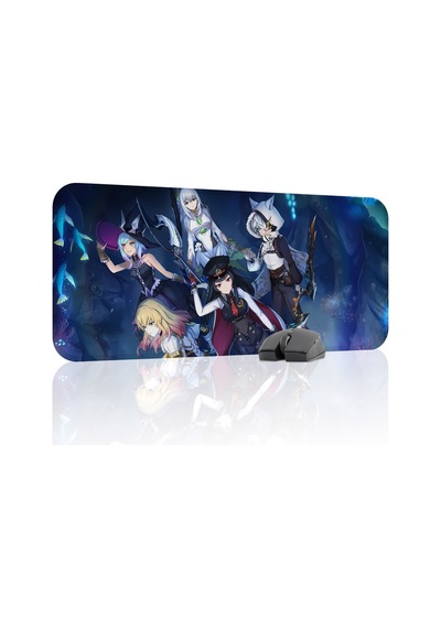 Blue Protocol Star Resonance Dikişli Kauçuk Oyuncu Mousepad V4 - 70x30 Xl Gaming Mouse Pad