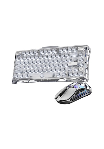 Gravastar Mercury V75 Kablolu Rgb Işıklı Manyetik İngilizce Q Gaming Klavye Ve X Pro Kablosuz Optik