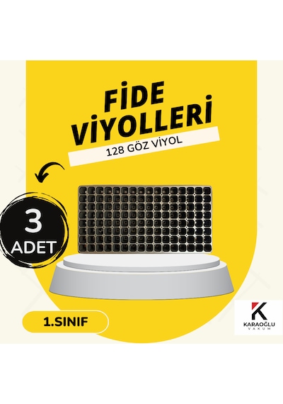 Fide Viyolü , Viyol , Fide Viyolleri 3 Adet 32-45-70-84-104-128 Göz ,ürün Seçiniz 128 Göz Kare