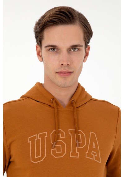 U.S. Polo Assn. Erkek Regular Fit Kapüşonlu Coconut Basic Sweatshirt 50295175-VR153