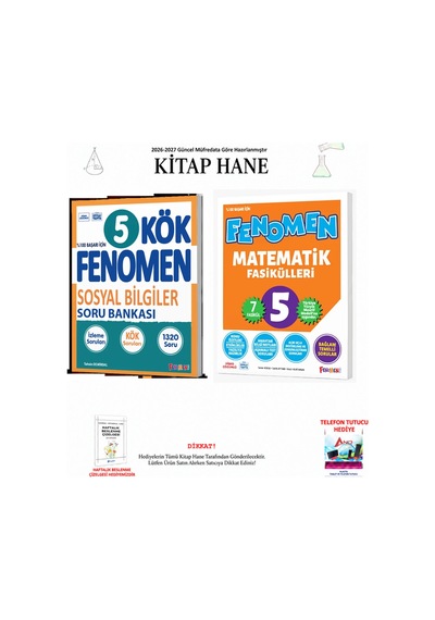 Fenomen 5. Sınıf Kök Sosyal Sb + Matematik 2 Kitap Seti