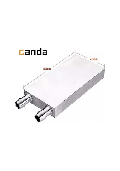 Alüminyum Su Sıvı Isıtma Cpu Soğutma Bloğu 40X80 MM