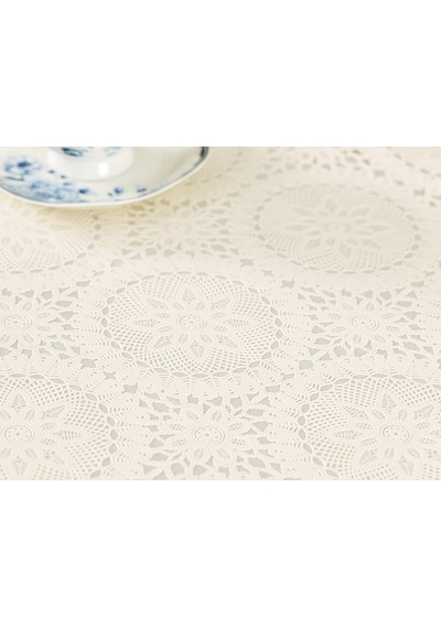 Madame Coco Anita Pvc Masa Örtüsü - Ekru/ekru - 140x140 Cm Maor0000000007140 X 140 Cm-ekru