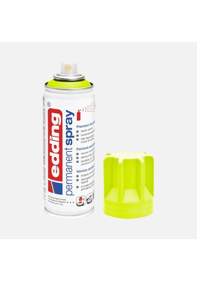 Edding Permanent Akrilik Sprey Boya Neon Yellow 200 Ml