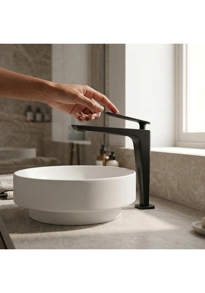 Fg-4125 Mat Siyah Yüksek Lavabo Batayası
