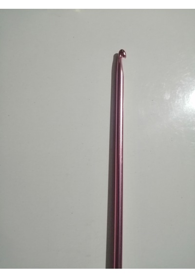 Abarta 5,0mm Renkli Metal Gagalı Örgü Şiş Tunus Tığ 25cm-pembe 1 Adet