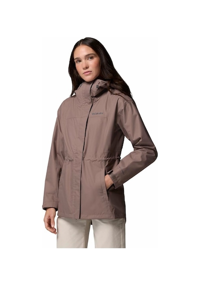 Columbia Hikebound Iı Long Kadın Yağmurluk-9138 Kahverengi