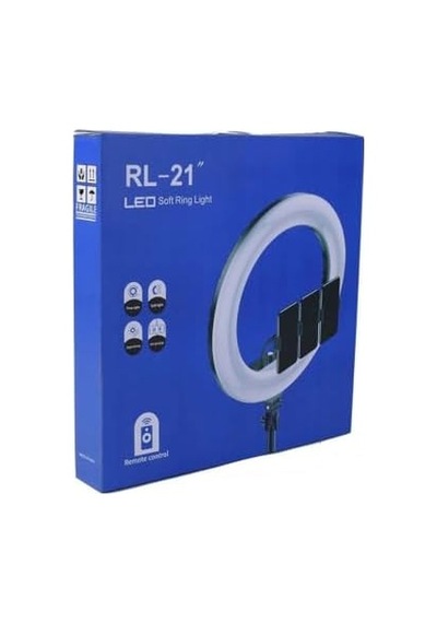 Rl-21 21 İnç Ring Light Tripodlu Profesyonel Led Çekim Işığı, Tiktok Youtube Yayın Lambası, Telefon Tutucul