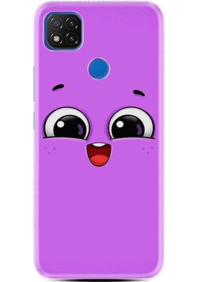 Xiaomi Redmi 9C Kılıf +Kablo Koruyucu Purple Sweety 1717