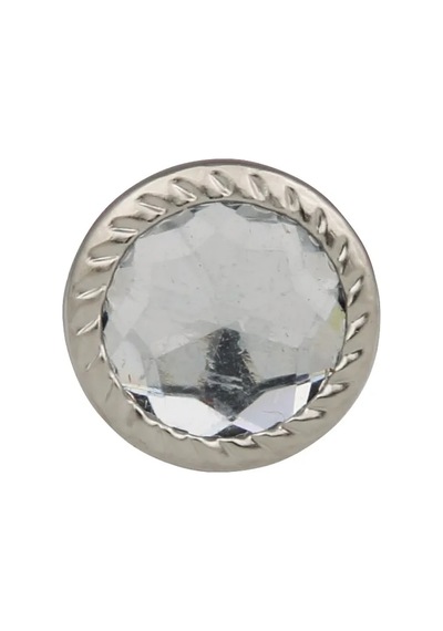 Dekoratif Parlak Taşlı Kabara Raptiye 17 Mm - 50 Adet
