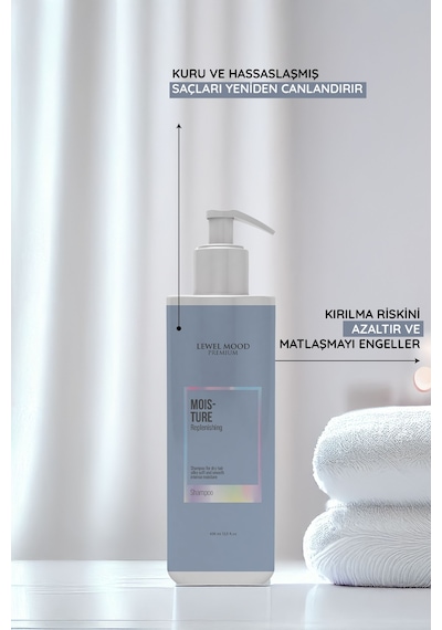 Lewel Mood Moisture Şampuan 400 ML + Durulanmayan Saç Spreyi 200 ML + Saç Maskesi 350 ML