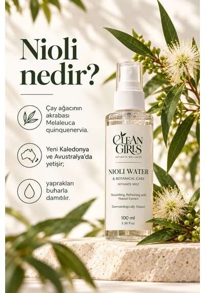 İntim Bakım Spreyi Nioli Ekstreli Durulanmayan Vulva Bakımı Sadece 4 İçerik Ph 4,5 100 Ml