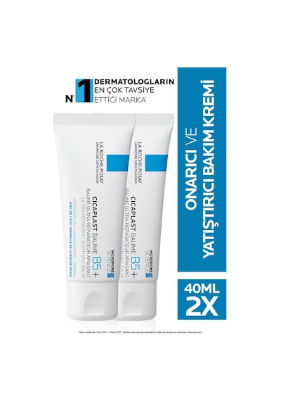 La Roche Posay Cicaplast Baume B5+ Yatıştırıcı Bakım Kremi 2 x 40 ML