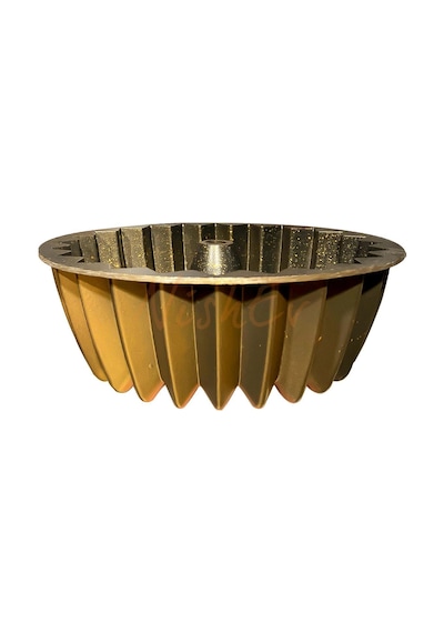 Hanımeli Döküm Kek Turta Kalıbı Gold Renk 26cm Renkli