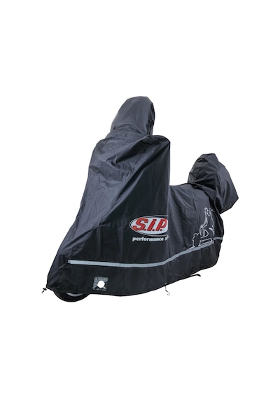 Vespa ET4-LX-PX-Primavera-Sprint Branda Dış Mekan *Siyah* (Top Case ve Cam uyumlu) L / SIP