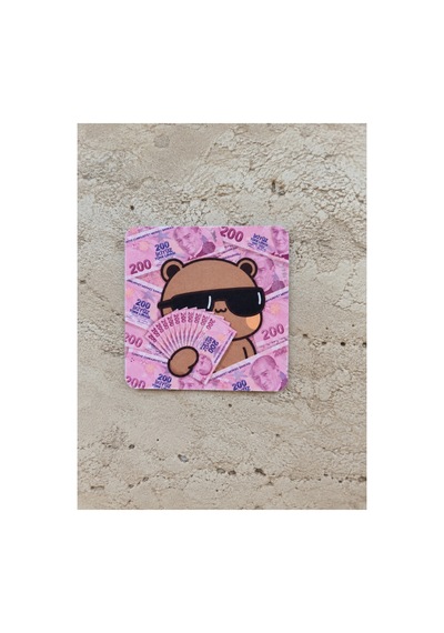 Dudu Bubu Fincan + Magnet + Bardak Altlığı Krem Krem