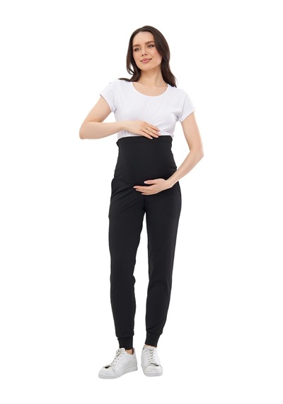 Luvmabelly Myra8095 Beli Ayarlanabilir Hamile Jogger Pantolon-siyah