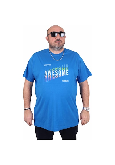 Moc Grande Mocgrande Erkek Büyük Beden Sıfır Yaka Tişört Awesome 25164 Saks Saks Saks Mavisi Moc Grande Mocgrande Erkek Büyük Beden Sıfır Yaka Tişört Awesome 25164 Saks Saks Saks Mavisi