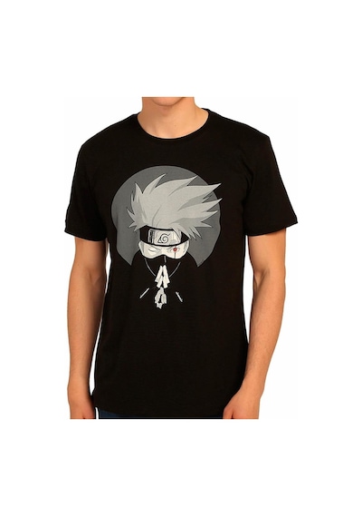 Bant Giyim - Naruto Kakashi Hatake Siyah Erkek T-Shirt Tişört
