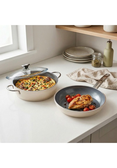 Kitchen Toscana Chef 3 Parça Tava Karnıyarık Tencere Seti - 26 Cm Renkli