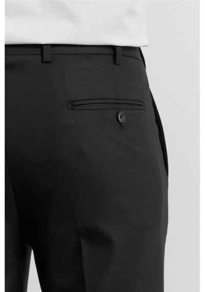 İmza Yan Cep Açık Paça Bez Ayağı Comfort Fit Esnek Pantolon 1003255127 Siyah