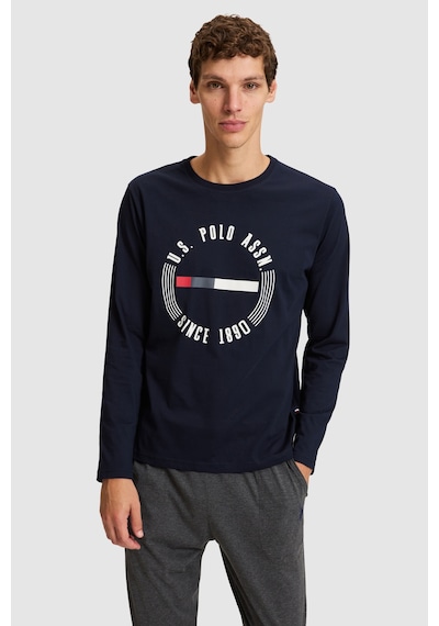 U.S. Polo Assn. Erkek Lacivert Pijama Takımı 50333253-vr033