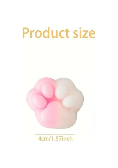 4 Adet Minik Kedi Patisi Pufi Taba Squishy Stres Oyuncağı Pati Sukuşi