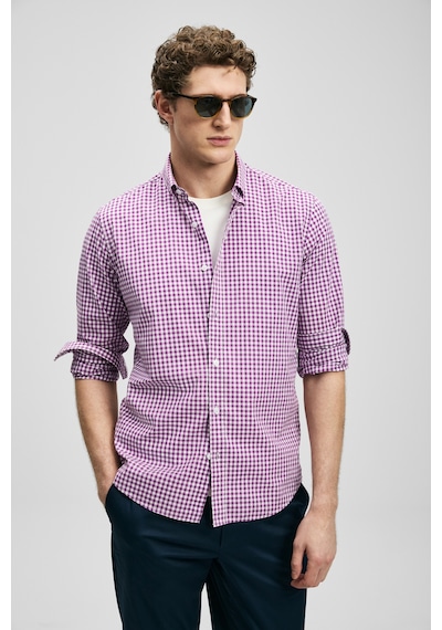 Lufian Marco Erkek Basic Gömlek Regular Fit Mor Mor 111010653100850 Mor