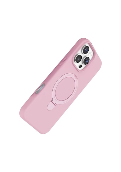 Newface Apple İphone 16 Pro Regal Magsafe Standlı Kapak - Açık Pembe