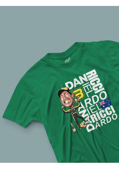 Fnbx Daniel Ricciardo Style T-shirt Yeşil